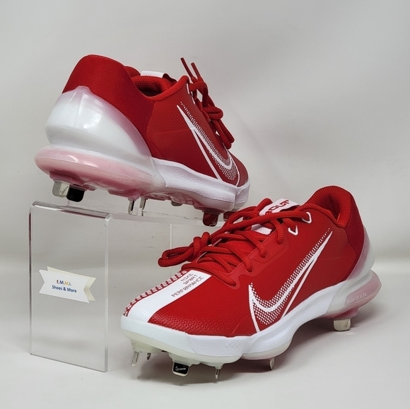 Nike Force Zoom Trout 7 Pro Metal Baseball Cleats Red CQ7224-602 Men Multi New - Picture 4 of 10
